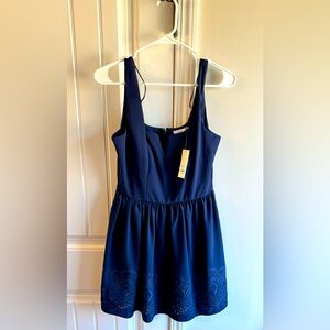 Francesca’s Navy Dress! Too cute! Check out the detail in the dress.